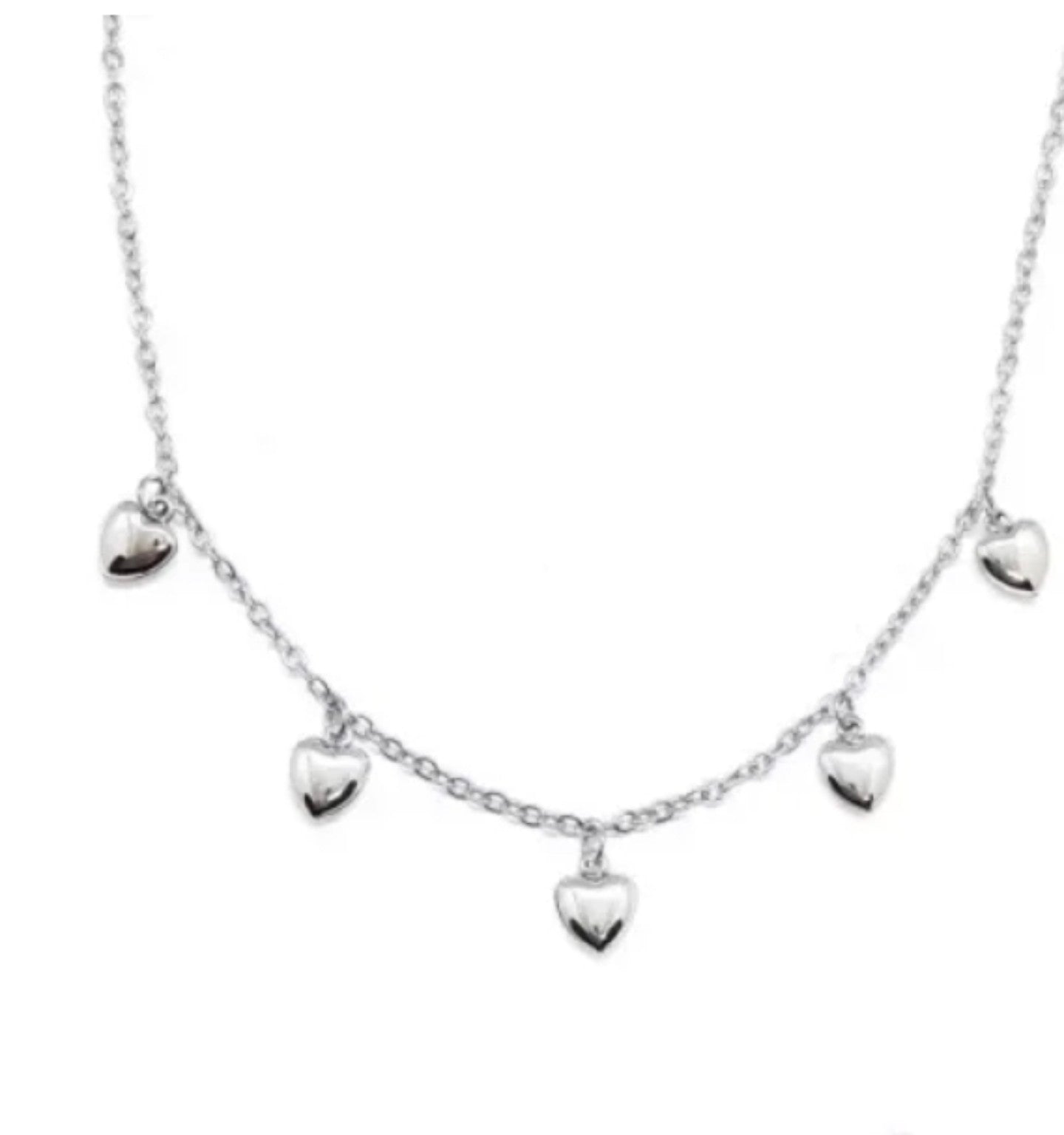 Choker Coração - Aço